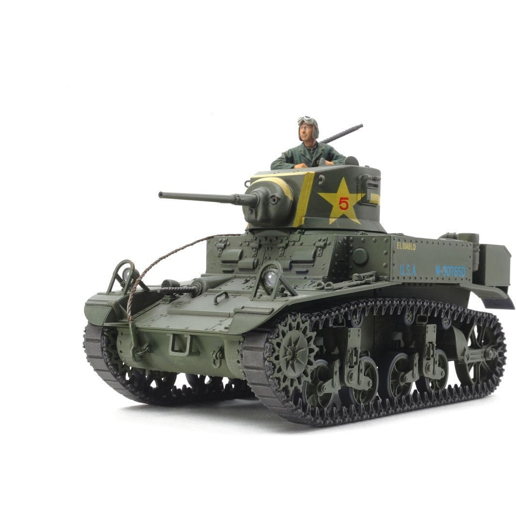 Tamiya 1/35 Us Light Tank M3 Stuart-Tamiya-ModelCars.com