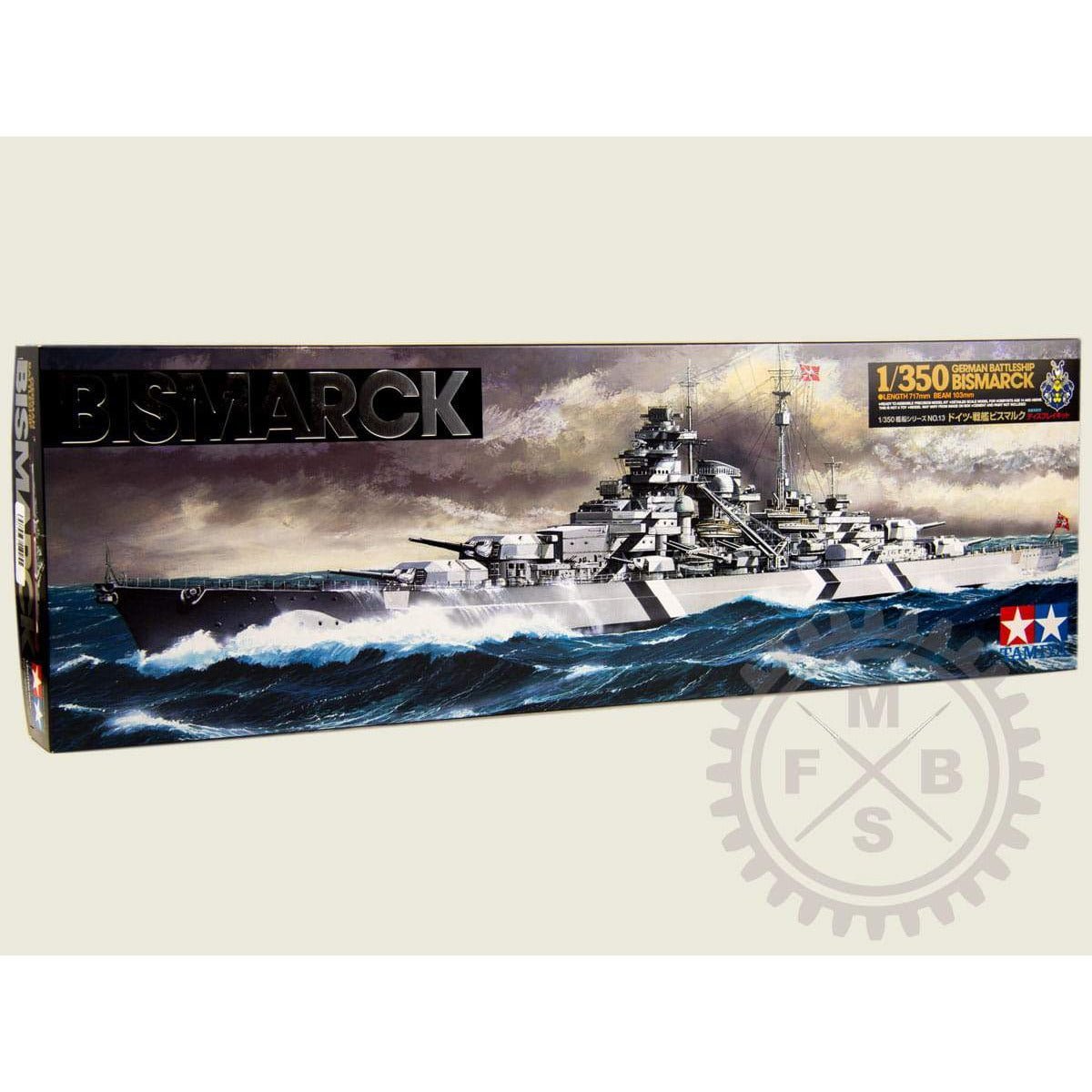 Tamiya 1/350 German Battleship Bismarck-Tamiya-ModelCars.com