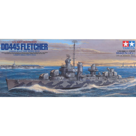 Tamiya 1/350 US Navy Destroyer USS Fletcher DD - 445 - Tamiya - ModelCars.com