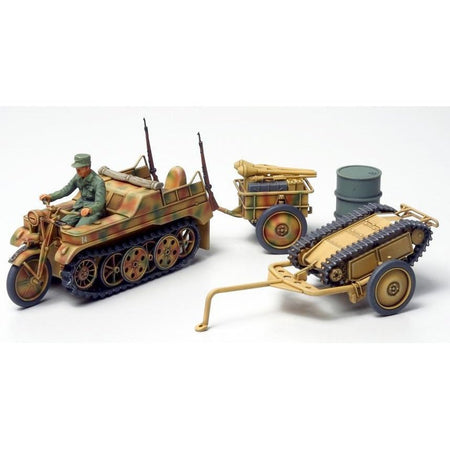 Tamiya 1/48 Kettenkrad with Cart-Tamiya-ModelCars.com