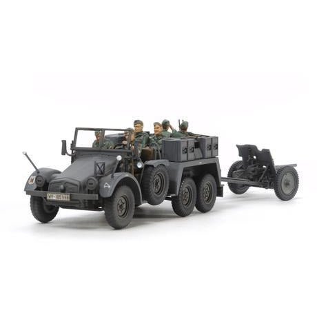 Tamiya 1/48 Scale German 6x4 Model Towing Truck-Tamiya-ModelCars.com