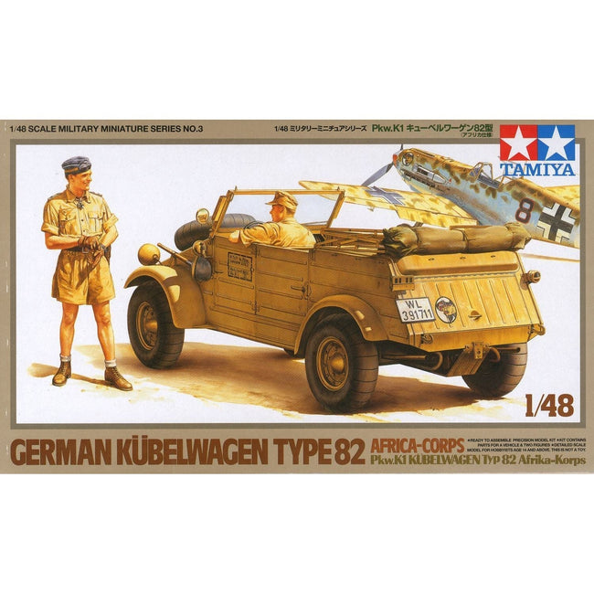 Tamiya 1/48 Scale Kubelwagen Type 82-Tamiya-ModelCars.com