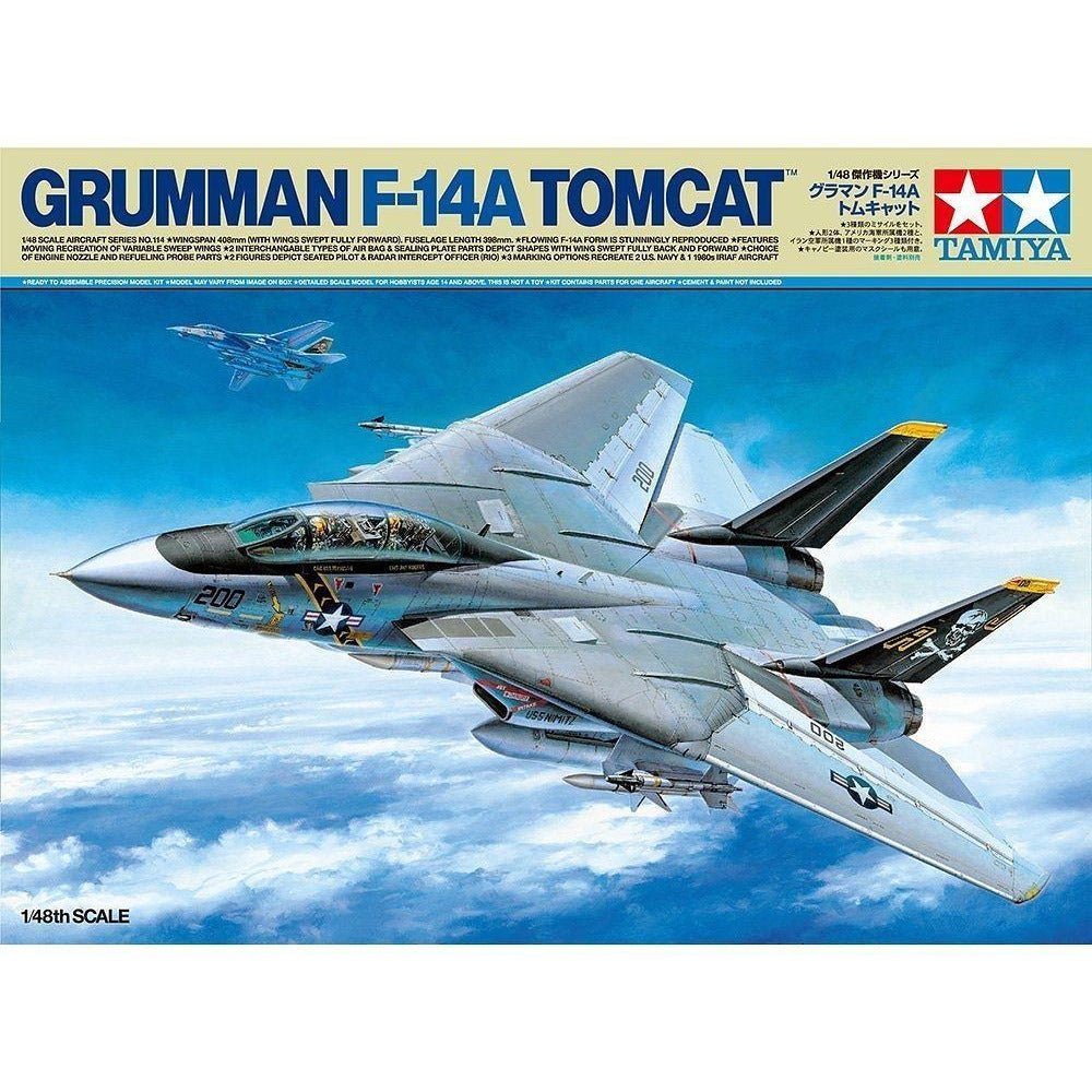 Tamiya 1/48 Scale Scale Grumman F-14A Tomcat-Tamiya-ModelCars.com