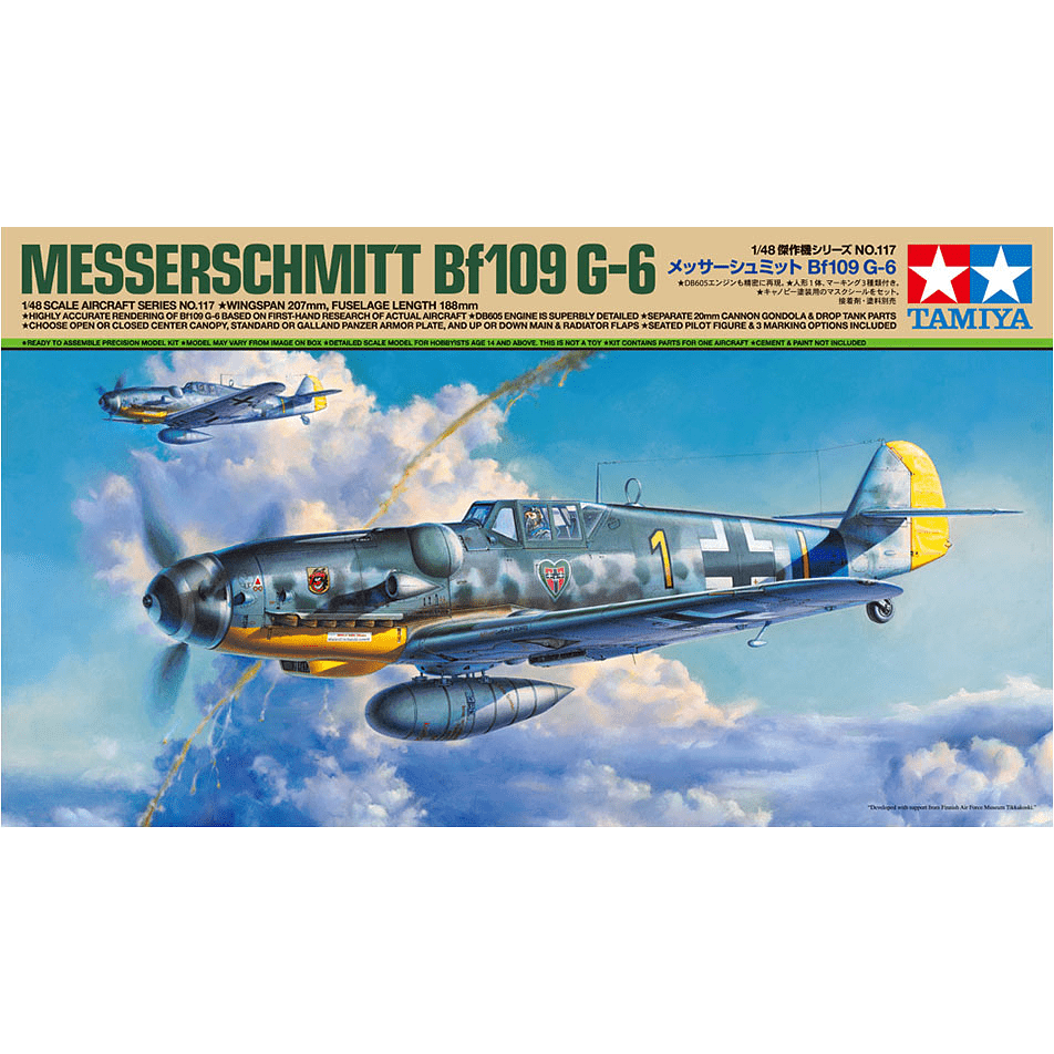 Tamiya 1/48 Scale Scale Messerschmitt Bf109 G - 6 - Tamiya - ModelCars.com
