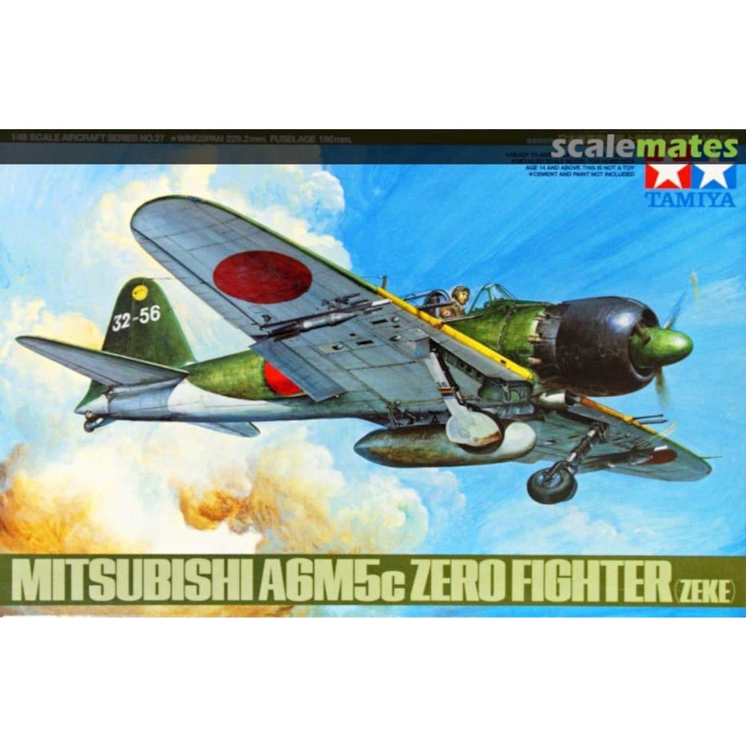 Tamiya 1/48 Scale Scale Mitsubishi A6M5c Zero Fighter (Zeke)-Tamiya-ModelCars.com