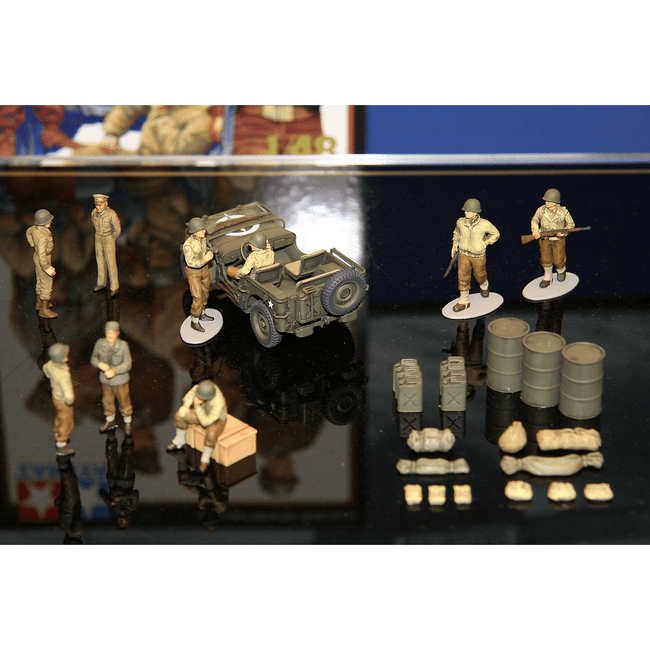 Tamiya 1/48 Scale WWII U.S. Army Infantry At Rest-Tamiya-ModelCars.com