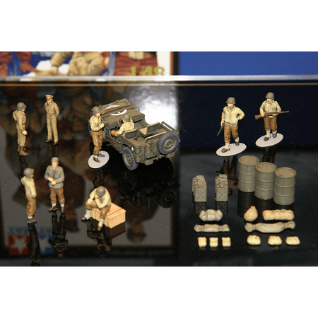 Tamiya 1/48 Scale WWII U.S. Army Infantry At Rest - Tamiya - ModelCars.com