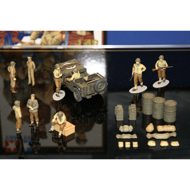 Tamiya 1/48 Scale WWII U.S. Army Infantry At Rest - Tamiya - ModelCars.com