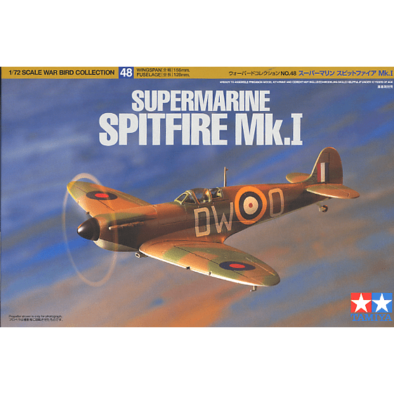 Tamiya 1/72 Scale Supermarine Spitfire Mk.I - Tamiya - ModelCars.com