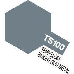 Tamiya 85100 TS-100 Bright Gunmetal Spray Paint / Tamiya USA-Tamiya-ModelCars.com