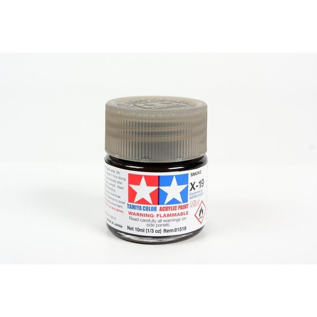 Tamiya Acrylic Mini X-19 Smoke-Tamiya-ModelCars.com