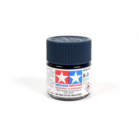 Tamiya Acrylic Mini X - 3 Royal Blue - Tamiya - ModelCars.com