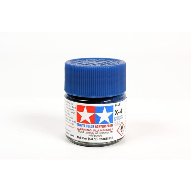 Tamiya Acrylic Mini X - 4 Blue - Tamiya - ModelCars.com