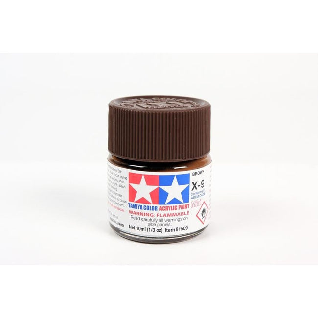 Tamiya Acrylic Mini X - 9 Brown - Tamiya - ModelCars.com