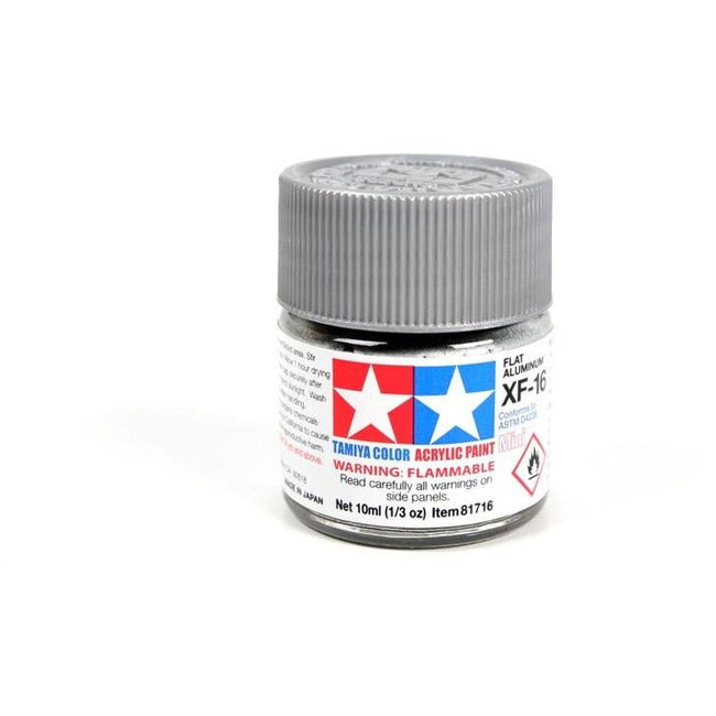 Tamiya Acrylic Mini XF - 16 Flat Alumin - Tamiya - ModelCars.com