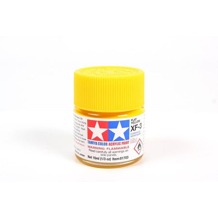 Tamiya Acrylic Mini XF - 3 Flat Yellow - Tamiya - ModelCars.com