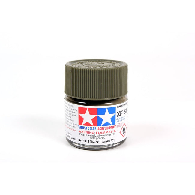 Tamiya Acrylic Mini XF-51 Khaki Drab-Tamiya-ModelCars.com