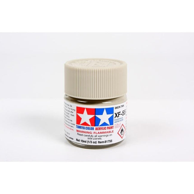 Tamiya Acrylic Mini XF-55 Deck Tan-Tamiya-ModelCars.com