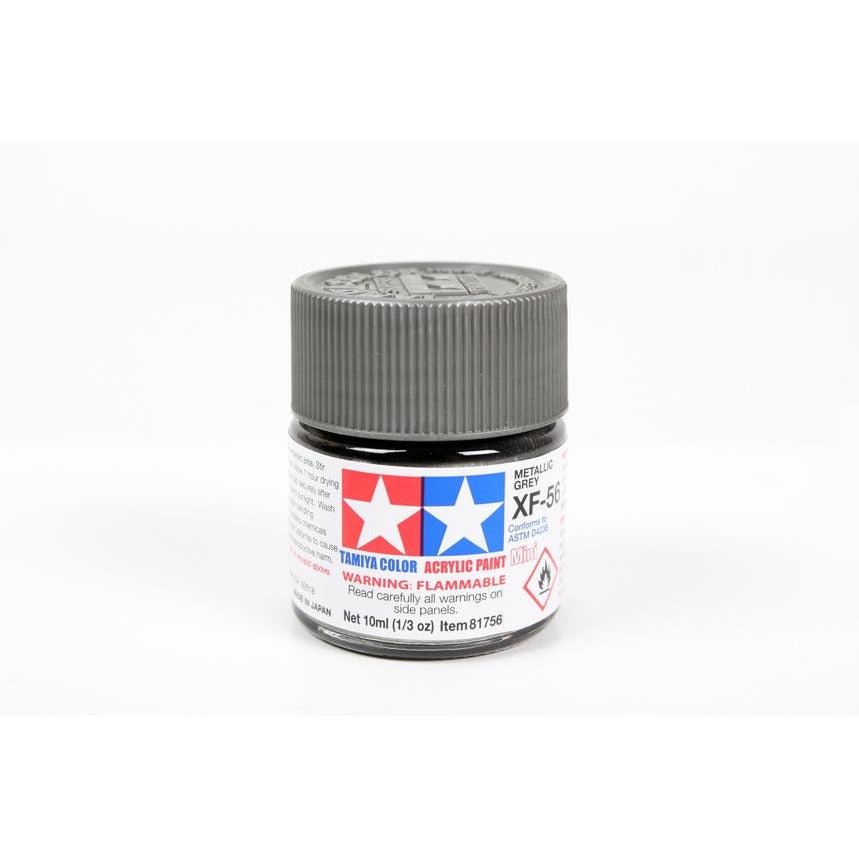 Tamiya Acrylic Mini XF - 56 Metallis Gray 10ml - Tamiya - ModelCars.com