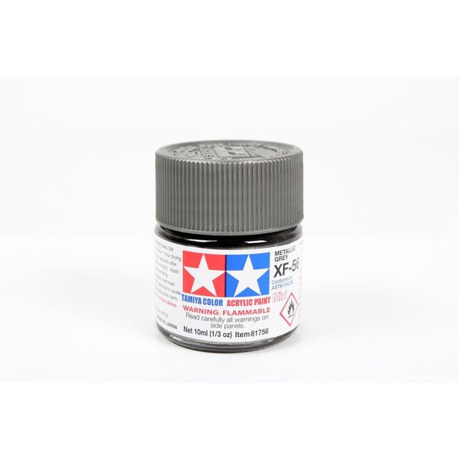 Tamiya Acrylic Mini XF - 56 Metallis Gray 10ml - Tamiya - ModelCars.com