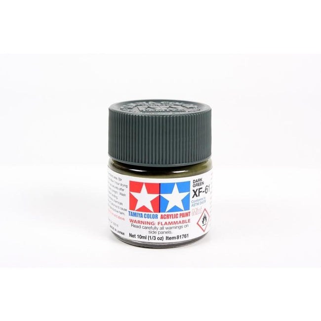 Tamiya Acrylic Mini XF-61 Dark Green-Tamiya-ModelCars.com