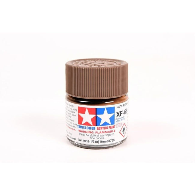 Tamiya Acrylic Mini XF-68 NATO Brown-Tamiya-ModelCars.com