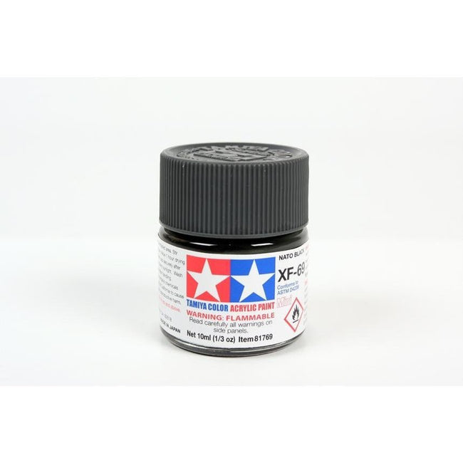 Tamiya Acrylic Mini XF-69 NATO Black-Tamiya-ModelCars.com