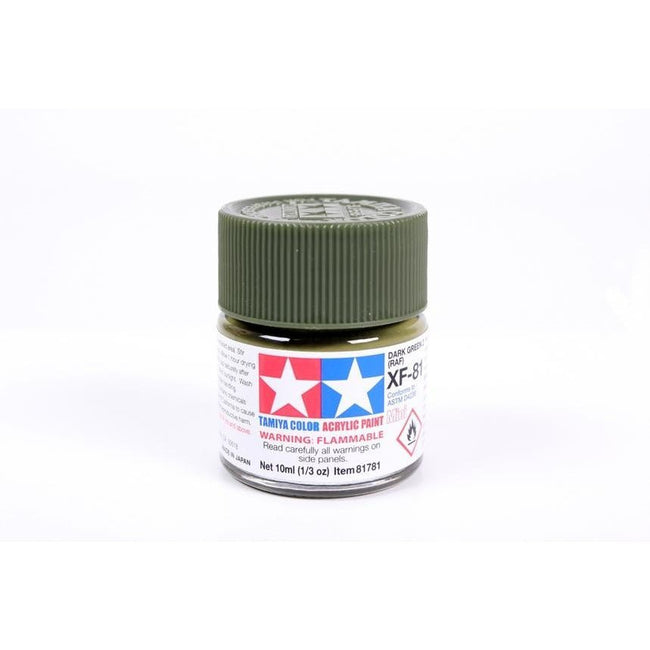 Tamiya Acrylic Mini XF-81 Dark Green-Tamiya-ModelCars.com
