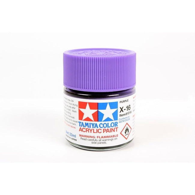 Tamiya Acrylic X-16 Purple 23ml-Tamiya-ModelCars.com