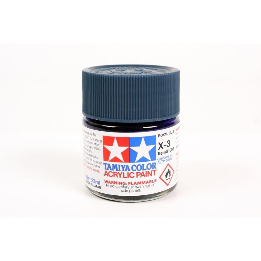 Tamiya Acrylic X - 3 Royal Blue - Tamiya - ModelCars.com