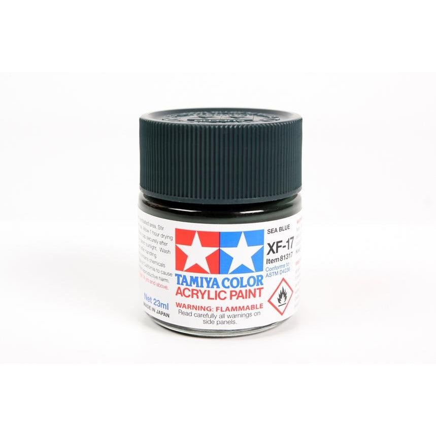 Tamiya Acrylic XF - 17 Sea Blue - Tamiya - ModelCars.com