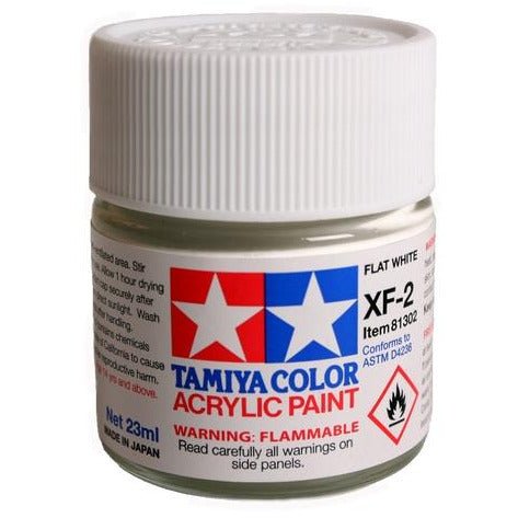 Tamiya Acrylic XF - 2 Flat White - Tamiya - ModelCars.com