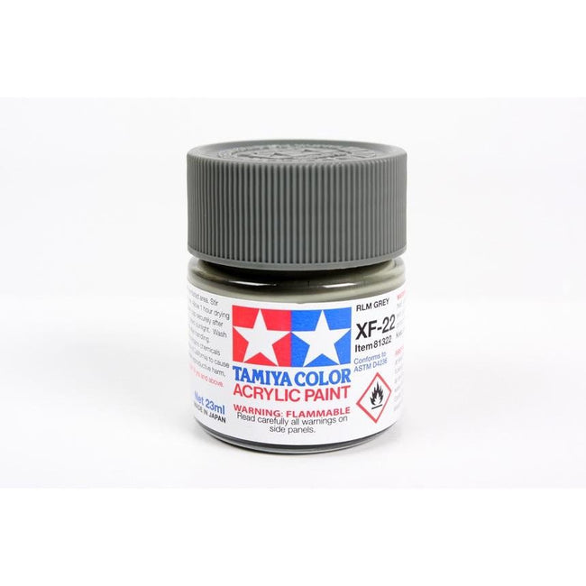 Tamiya Acrylic XF - 22 RLM Gray 23ml - Tamiya - ModelCars.com
