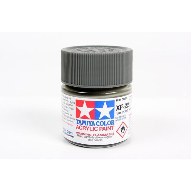 Tamiya Acrylic XF-22 RLM Gray 23ml-Tamiya-ModelCars.com