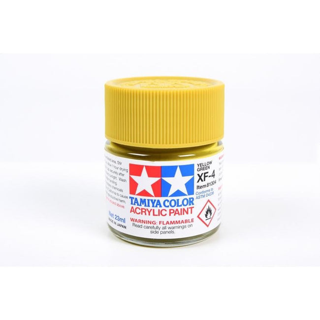Tamiya Acrylic XF - 4 Yellow Green - Tamiya - ModelCars.com