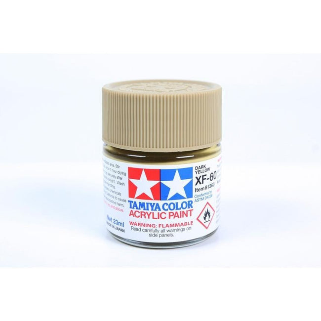 Tamiya Acrylic XF-60 Dark Yellow-Tamiya-ModelCars.com