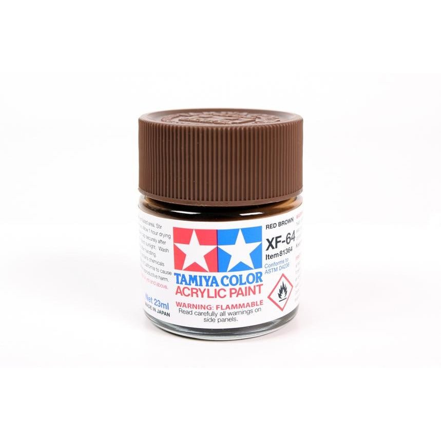 Tamiya Acrylic Xf - 64 Red Brown 23ml - Tamiya - ModelCars.com