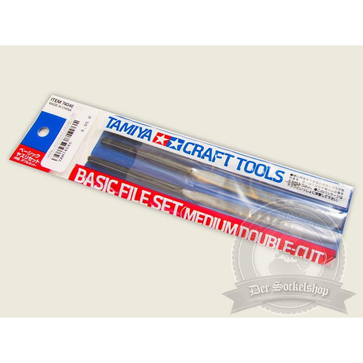 Tamiya Basic File Set (Medium Double - Cut) - Tamiya - ModelCars.com