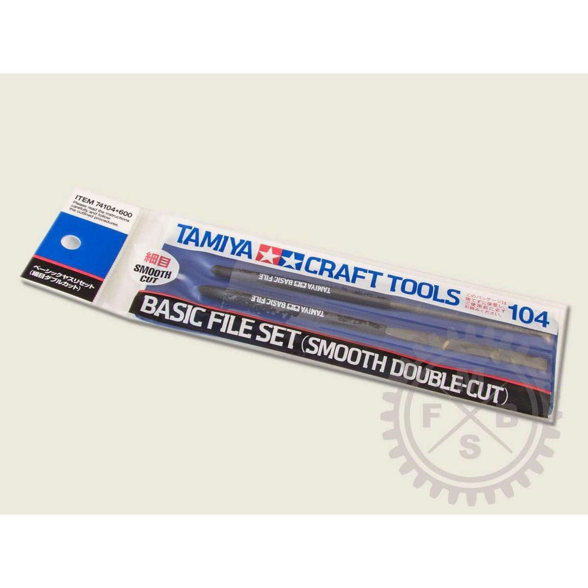 Tamiya Basic File Set Smooth Dbl. Cut-Tamiya-ModelCars.com