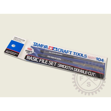 Tamiya Basic File Set Smooth Dbl. Cut-Tamiya-ModelCars.com