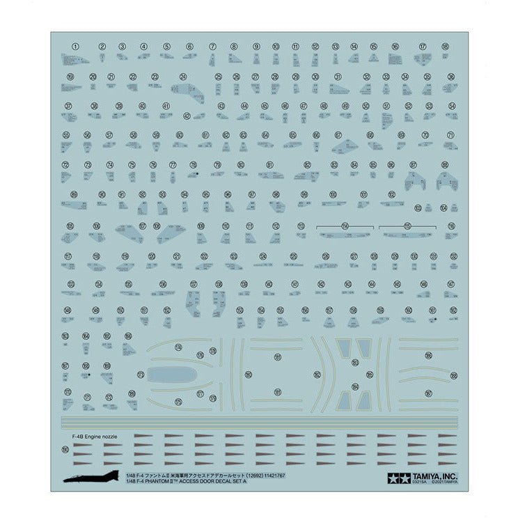 Tamiya F-4 Phantom II Decal Set A-Tamiya-ModelCars.com