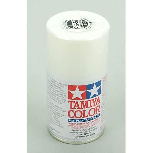 Tamiya PS - 57 Pearl White 100ml Spray Can - Tamiya - ModelCars.com