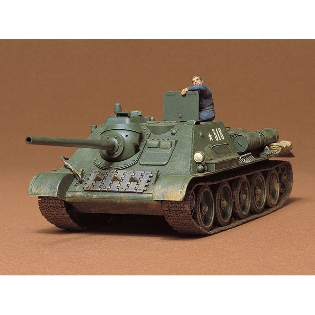 Tamiya Russian Tank Destroyer SU-85-Tamiya-ModelCars.com