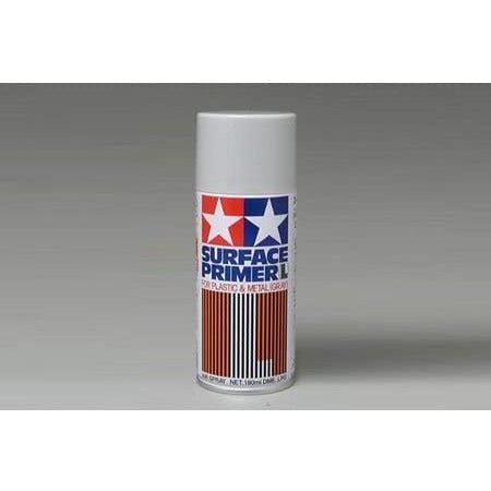 Tamiya Surface Primer, 6.1 fl oz, Light Gray - Tamiya - ModelCars.com