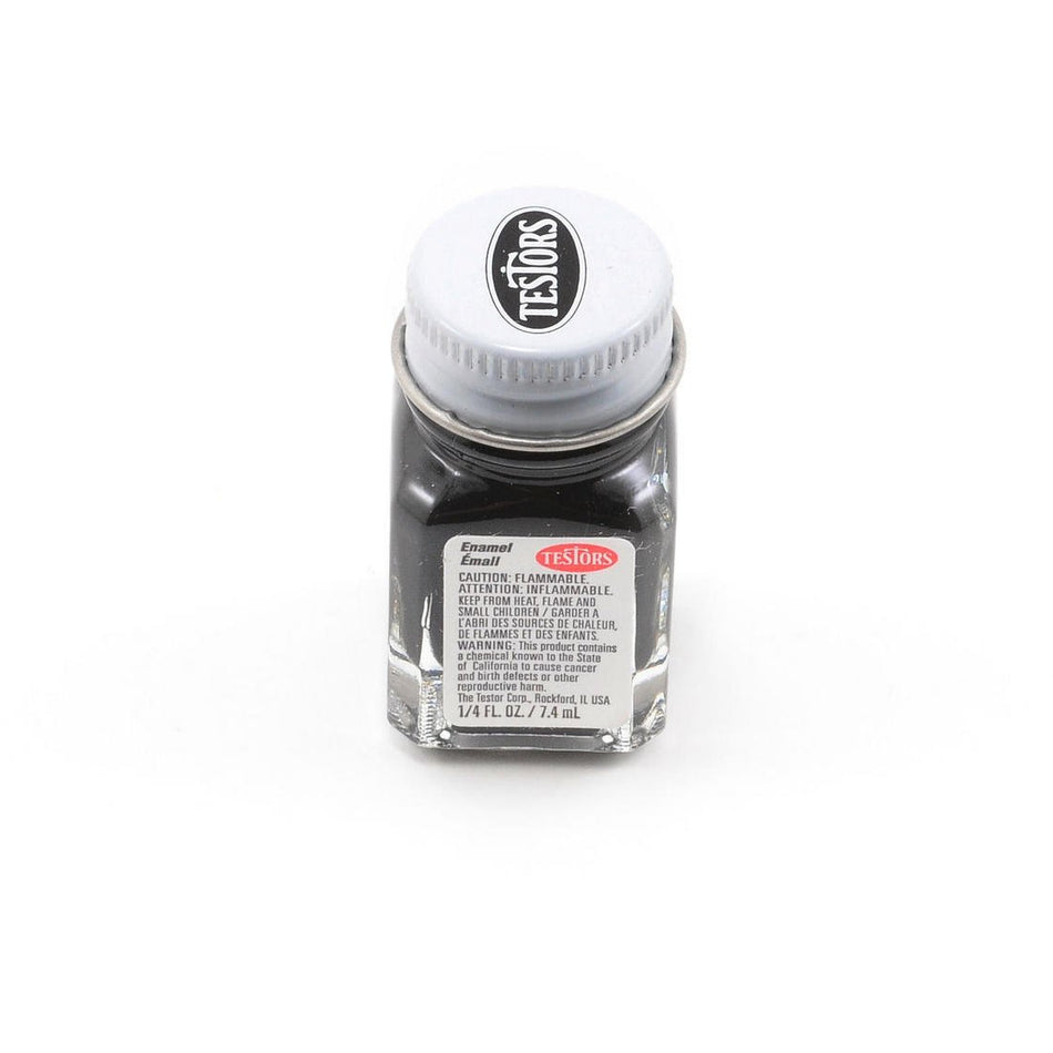 Testor Flat Black Enamel Paint 1/4oz