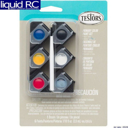 Testors 6 - Primary Color Acrylic Paint Pod Set - Testors - ModelCars.com