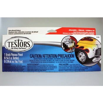 Testors Auto Detail Set (8 Paint Enamel Colors) - Testors - ModelCars.com