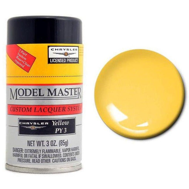 Testors Auto Lacquer Spray CHRYSLER - YELLOW - Testors - ModelCars.com