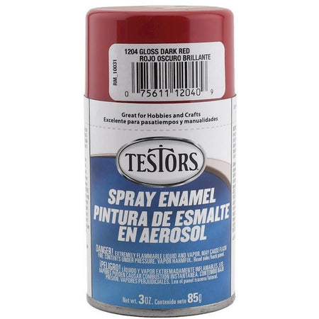 Testors Dark Red Spray 3oz - Testors - ModelCars.com