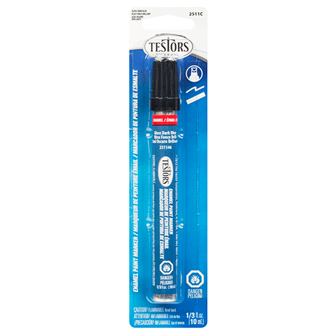 Testors Enamel Markers Dark Blue - Gloss - Carded - Testors - ModelCars.com